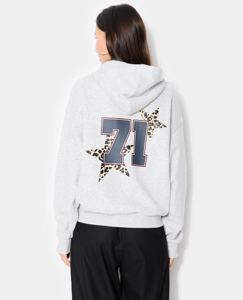 Sweat oversize capuche avec print poitrine et dos - PIMKIE - 6