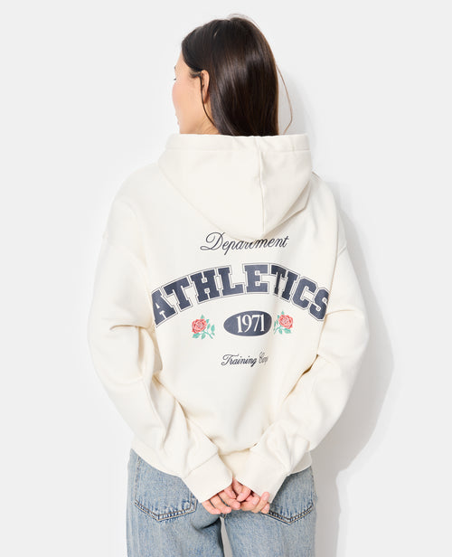 Sweat oversize capuche avec print poitrine et dos - PIMKIE - 6