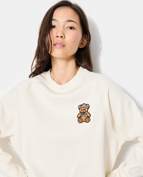 Sweat col rond avec patch nounours - PIMKIE - 2