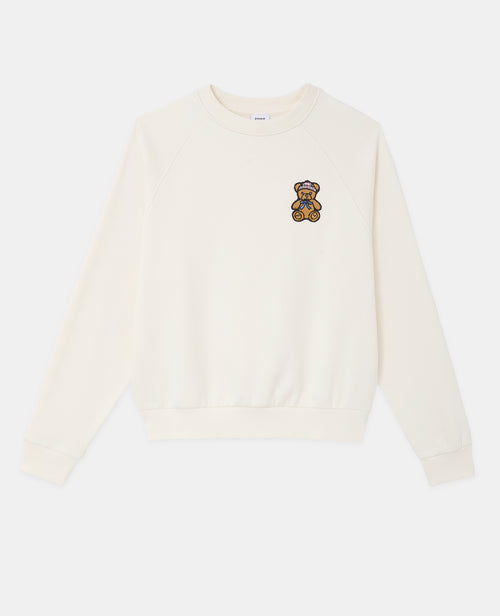 Sweat col rond avec patch nounours - PIMKIE - 4