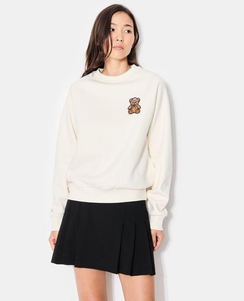 Sweat col rond avec patch nounours - PIMKIE - 7
