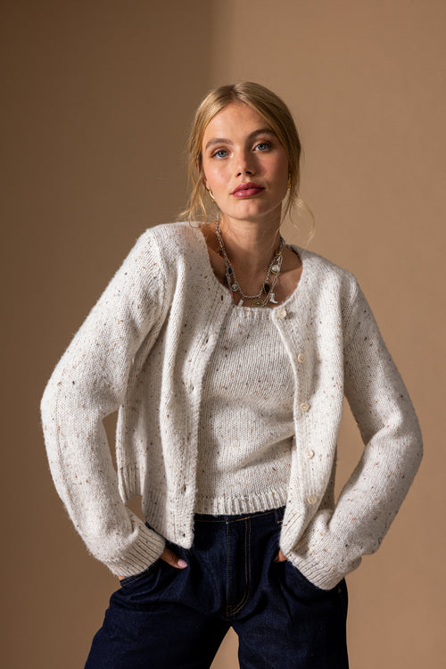 Gilet en maille moulinée - PIMKIE - 1