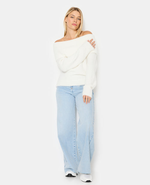 Pull encolure Bardot en maille douce - PIMKIE - 5