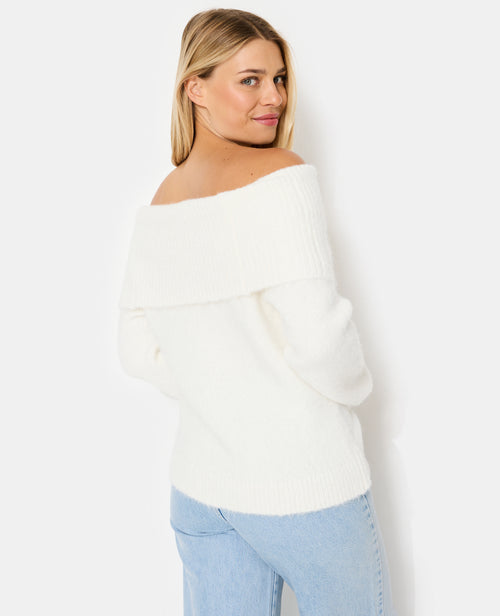 Pull encolure Bardot en maille douce - PIMKIE - 6
