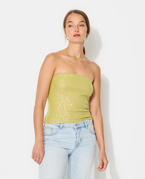 Top bandeau avec sequins - PIMKIE - 1