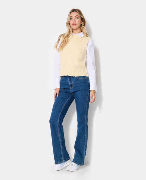 Pull sans manches en maille moulinée - PIMKIE - 3