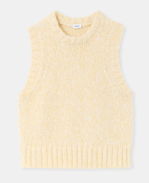 Pull sans manches en maille moulinée - PIMKIE - 4