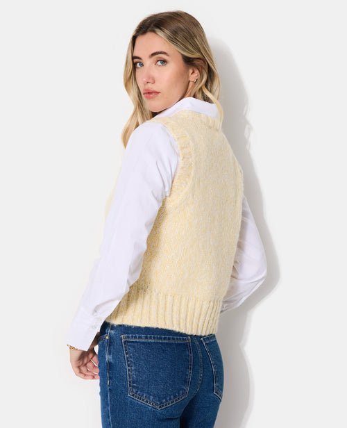 Pull sans manches en maille moulinée - PIMKIE - 7