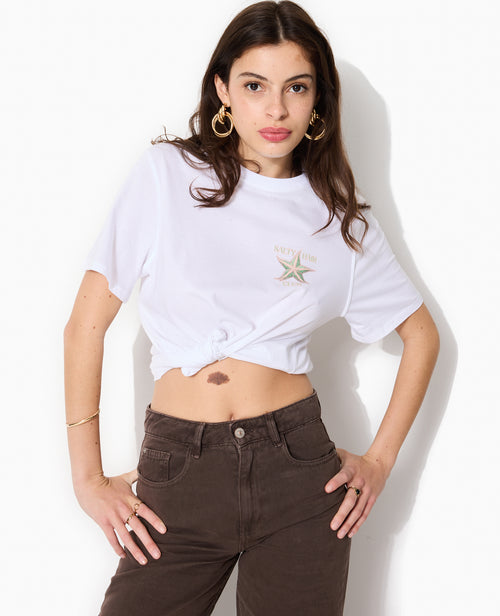 T-shirt avec print poitrine et dos - PIMKIE - 6