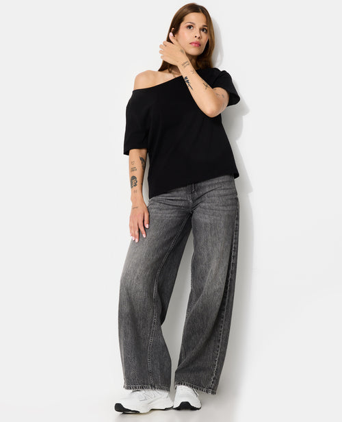 T-shirt manches courtes épaule dégagée - PIMKIE - 3