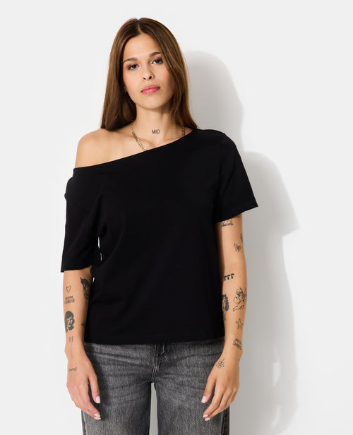 T-shirt manches courtes épaule dégagée - PIMKIE - 5