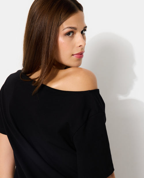 T-shirt manches courtes épaule dégagée - PIMKIE - 7