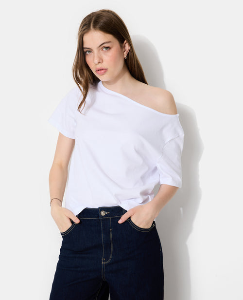 T-shirt manches courtes épaule dégagée - PIMKIE - 5