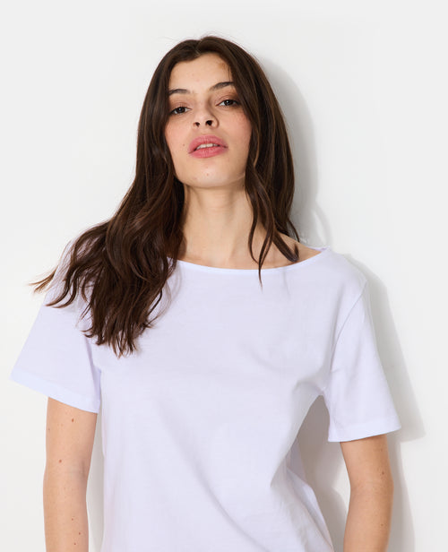 T-shirt manches courtes épaule dégagée - PIMKIE - 1