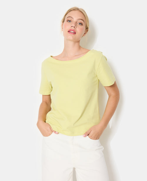 T-shirt manches courtes épaule dégagée - PIMKIE - 1