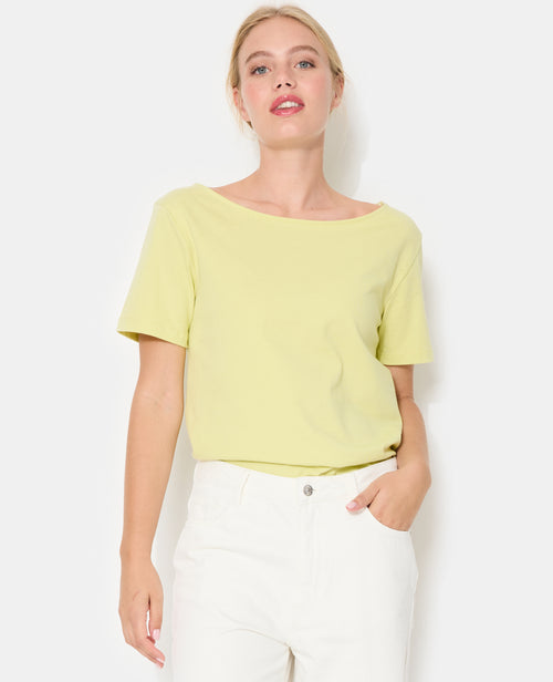 T-shirt manches courtes épaule dégagée - PIMKIE - 7