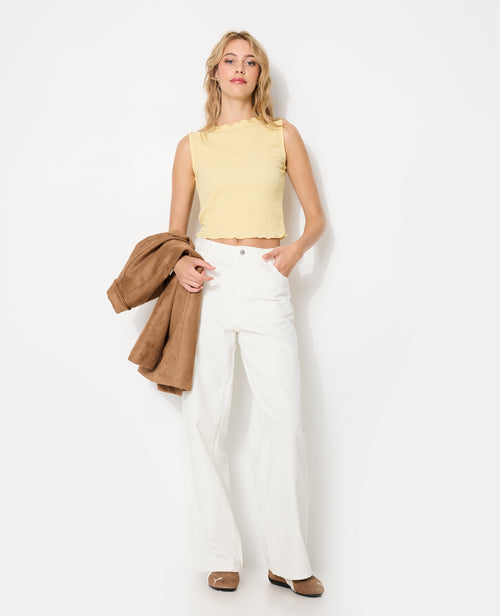 T-shirt sans manches en maille reliefée - PIMKIE - 3