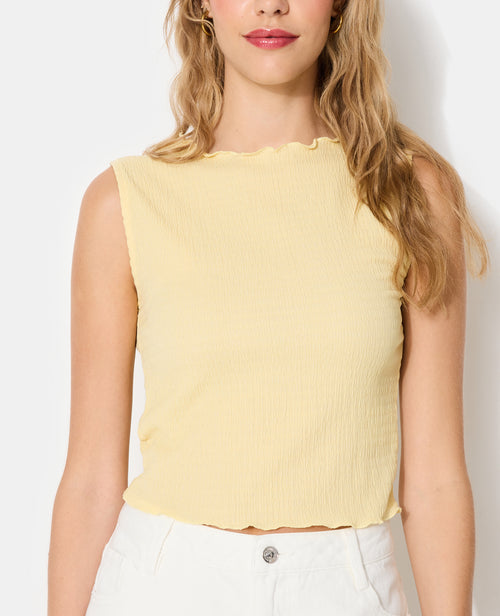 T-shirt sans manches en maille reliefée - PIMKIE - 5