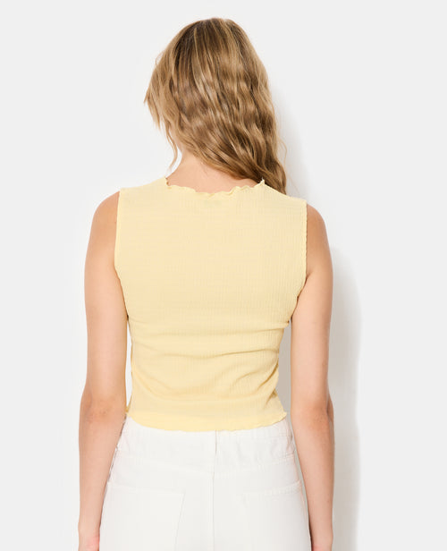 T-shirt sans manches en maille reliefée - PIMKIE - 6