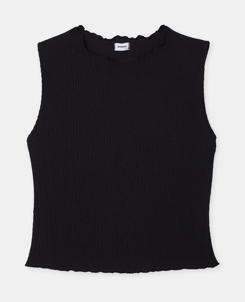 T-shirt sans manches en maille reliefée - PIMKIE - 4