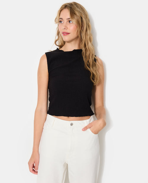 T-shirt sans manches en maille reliefée - PIMKIE - 5