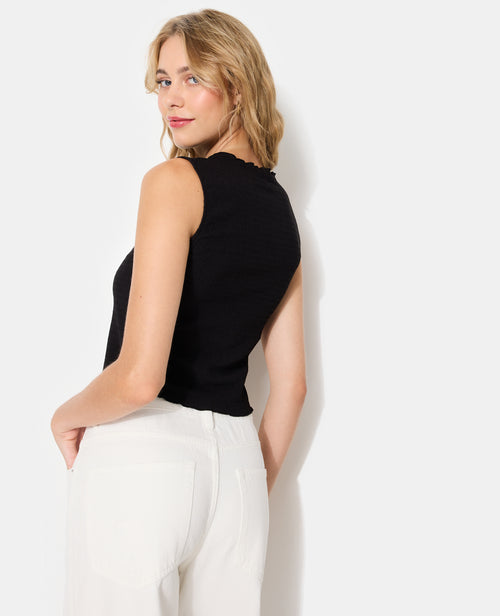 T-shirt sans manches en maille reliefée - PIMKIE - 7