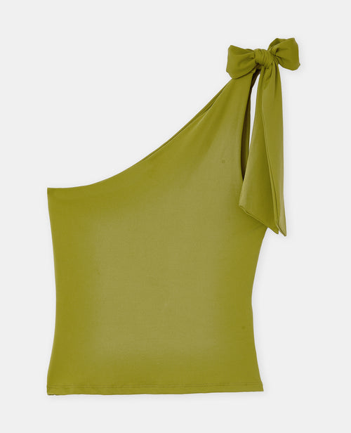 Top asymétrique avec nœud sur épaule - PIMKIE - 4