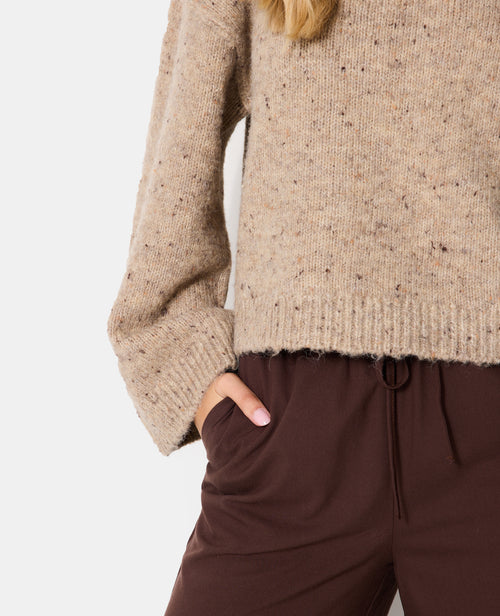 Pull col rond maille chinée avec laine - PIMKIE - 7