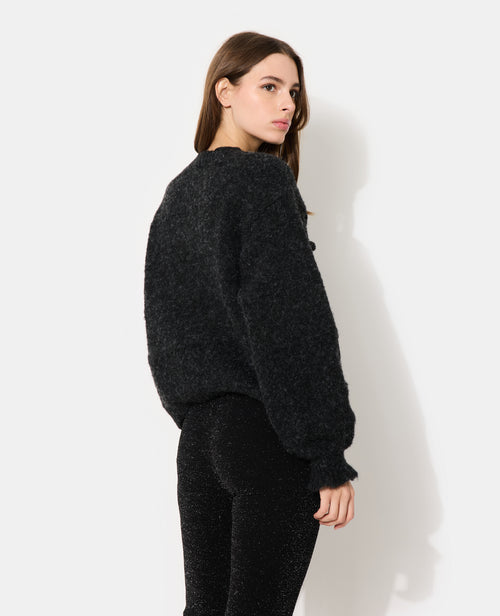 Gilet en maille fantaisie avec nouettes et volants - PIMKIE - 6