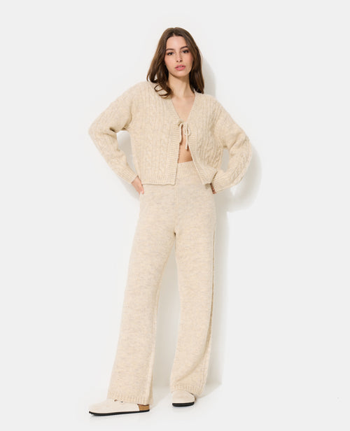 Gilet en maille torsadée avec nouette - PIMKIE - 3