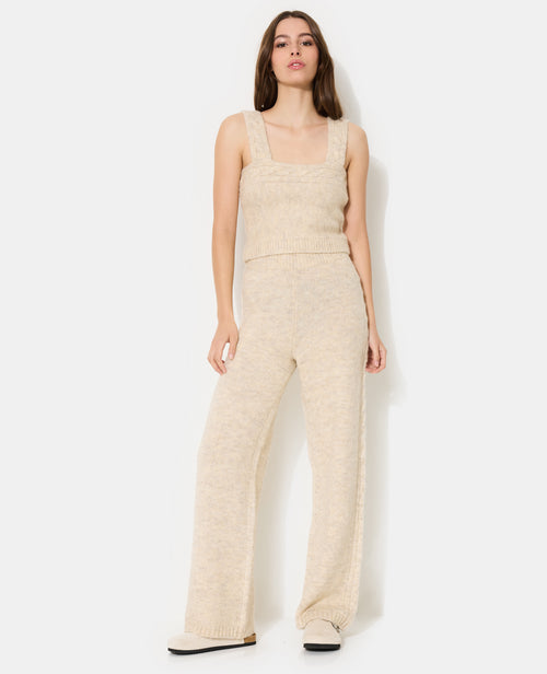 Top court à bretelles en maille fantaisie - PIMKIE - 3