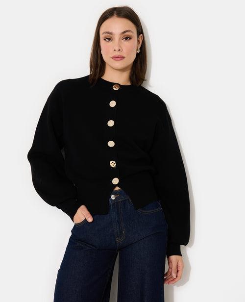 Gilet en maille serrée avec boutons fantaisie - PIMKIE - 5