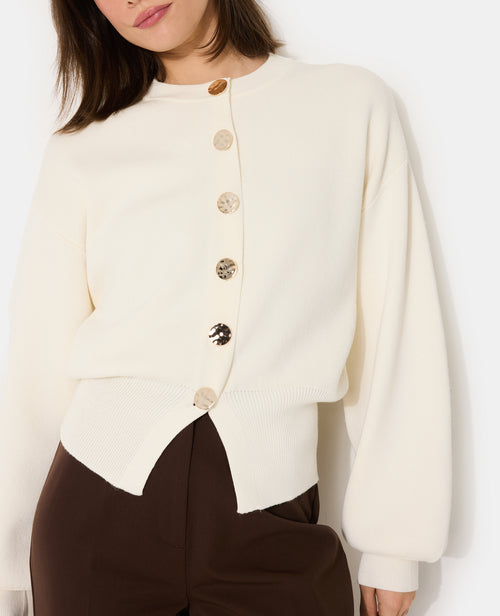 Gilet en maille serrée avec boutons fantaisie - PIMKIE - 1