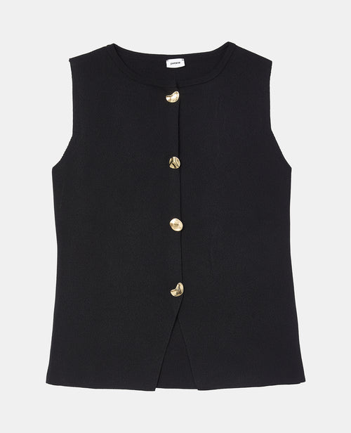 Gilet sans manches avec boutons fantaisie - PIMKIE - 4