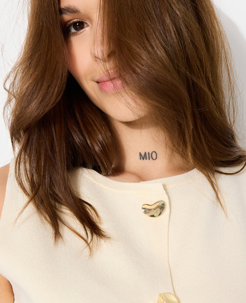 Gilet sans manches avec boutons fantaisie - PIMKIE - 2