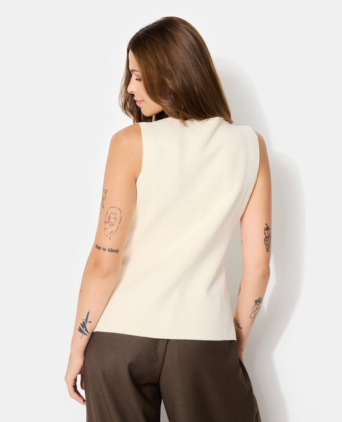 Gilet sans manches avec boutons fantaisie - PIMKIE - 6