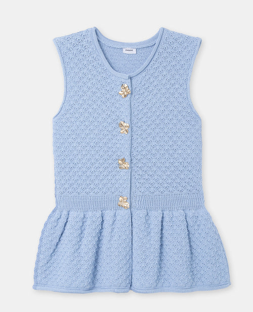Gilet sans manches peplum avec boutons fantaisie - PIMKIE - 4