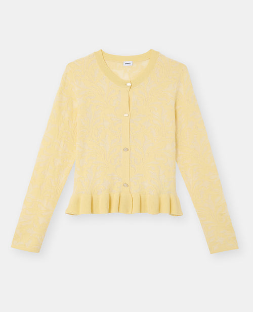 Gilet en maille effet jacquard avec boutons fantaisie - PIMKIE - 4
