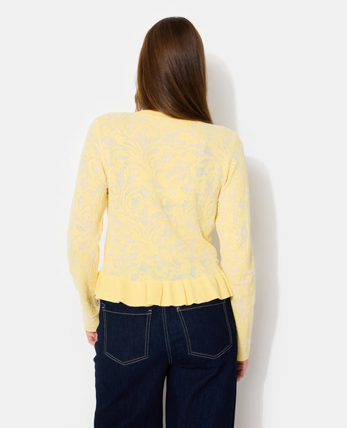 Gilet en maille effet jacquard avec boutons fantaisie - PIMKIE - 6