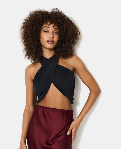 Top bandeau à croiser et à nouer - PIMKIE - 1