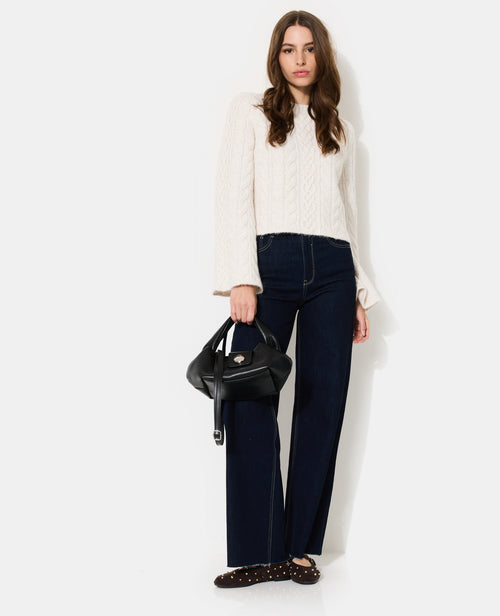 Pull en maille torsadée avec manches flare - PIMKIE - 3