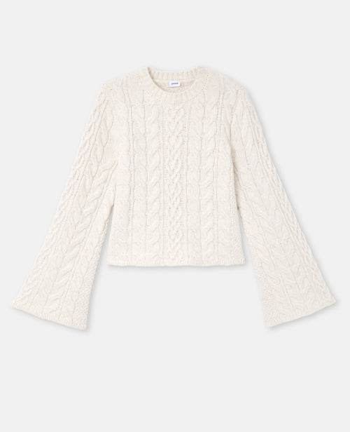 Pull en maille torsadée avec manches flare - PIMKIE - 4