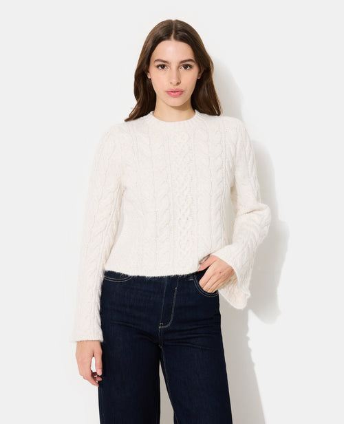 Pull en maille torsadée avec manches flare - PIMKIE - 5