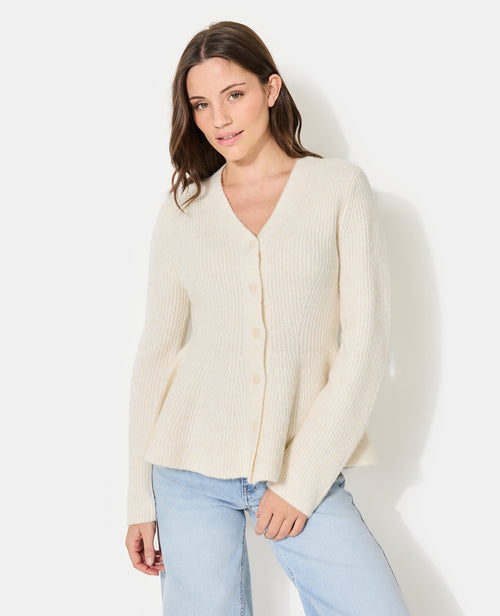 Gilet peplum encolure V - PIMKIE - 1