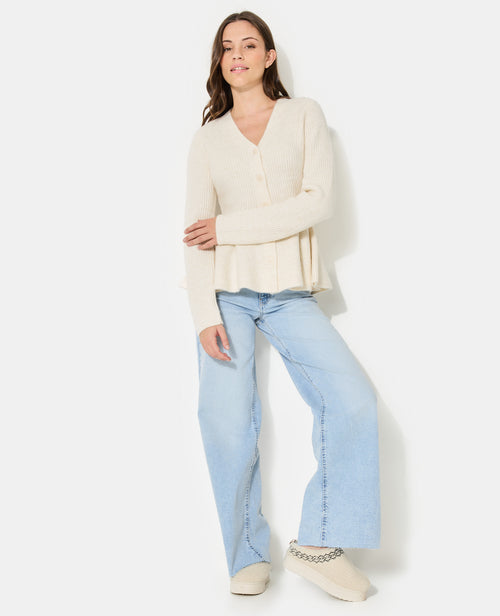 Gilet peplum encolure V - PIMKIE - 3