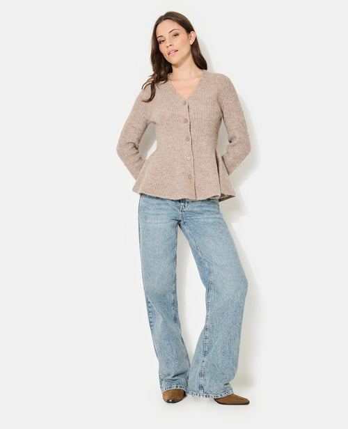 Gilet peplum encolure V - PIMKIE - 3