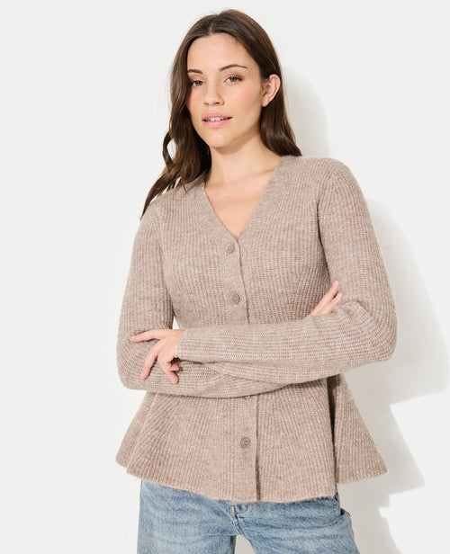 Gilet peplum encolure V - PIMKIE - 1