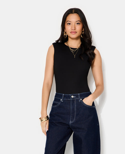 Body en maille côtelée avec épaulettes - PIMKIE - 1