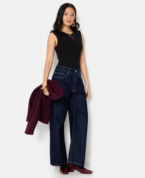 Body en maille côtelée avec épaulettes - PIMKIE - 3