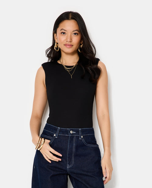 Body en maille côtelée avec épaulettes - PIMKIE - 5